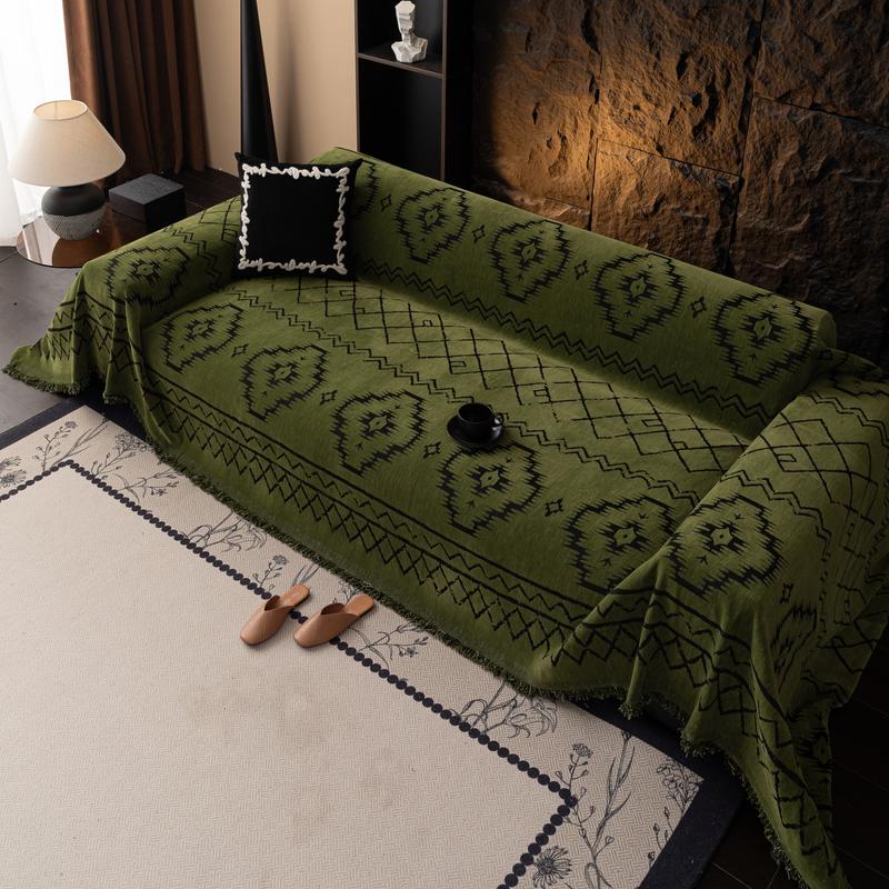 European Style Thickened Chenille Sofa Cover Blanket, Couch Covers, Warm Design, Multiple Colors & Sizes Available, Perfect for Living Room Decor