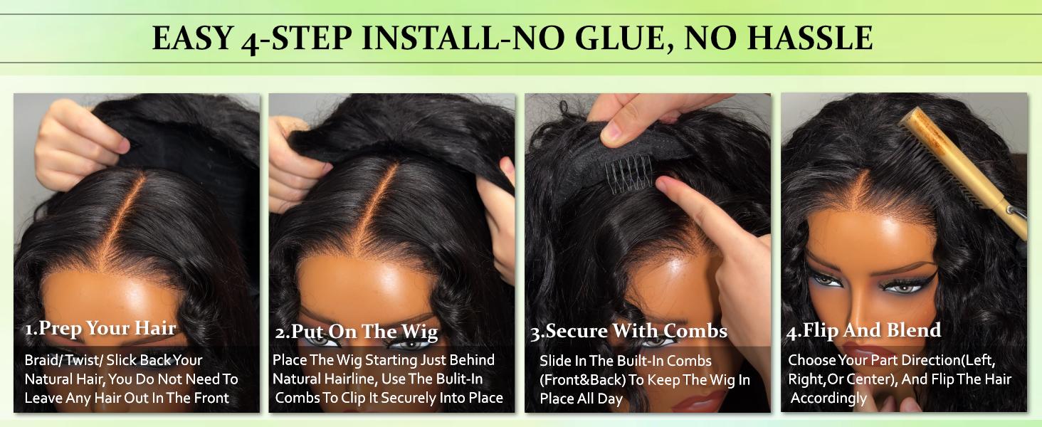 [Glueless 3 in 1 Half Wig] Deep Wave Flip Over Half Wig Human Hair Curly Flip Over Seamless Blend Edges Glueless Drawstring Headband Clip In Wigs for Women Ready to Go Wig Beginner Friendly for Black Women TikTokShopHolidayHaul