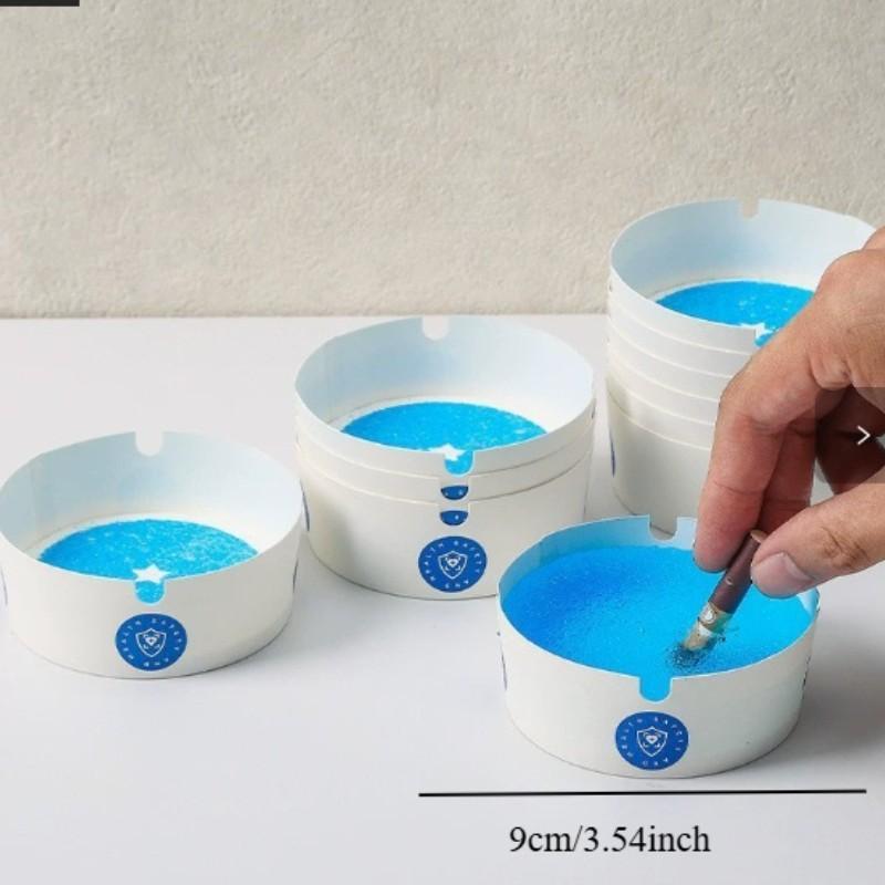 Pack of 25 - Disposable ashtrays, outdoor ashtrays, portable indoor windproof ashtrays