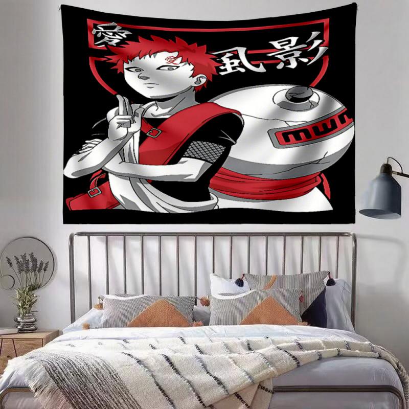 Printed Tapestries Gaara from Naruto Cute For bedroom use