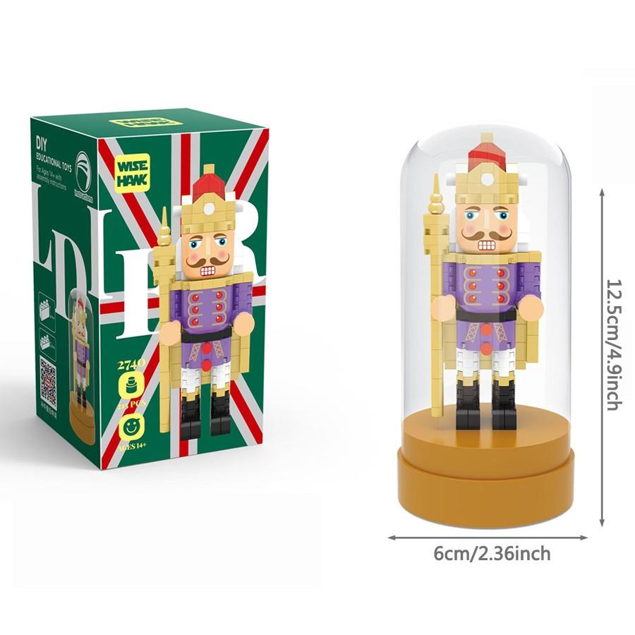 New Version Nutcracker Series DIY Building Block Model Set, Decoration Collection Display Piece, Christmas Decor Holiday Gift