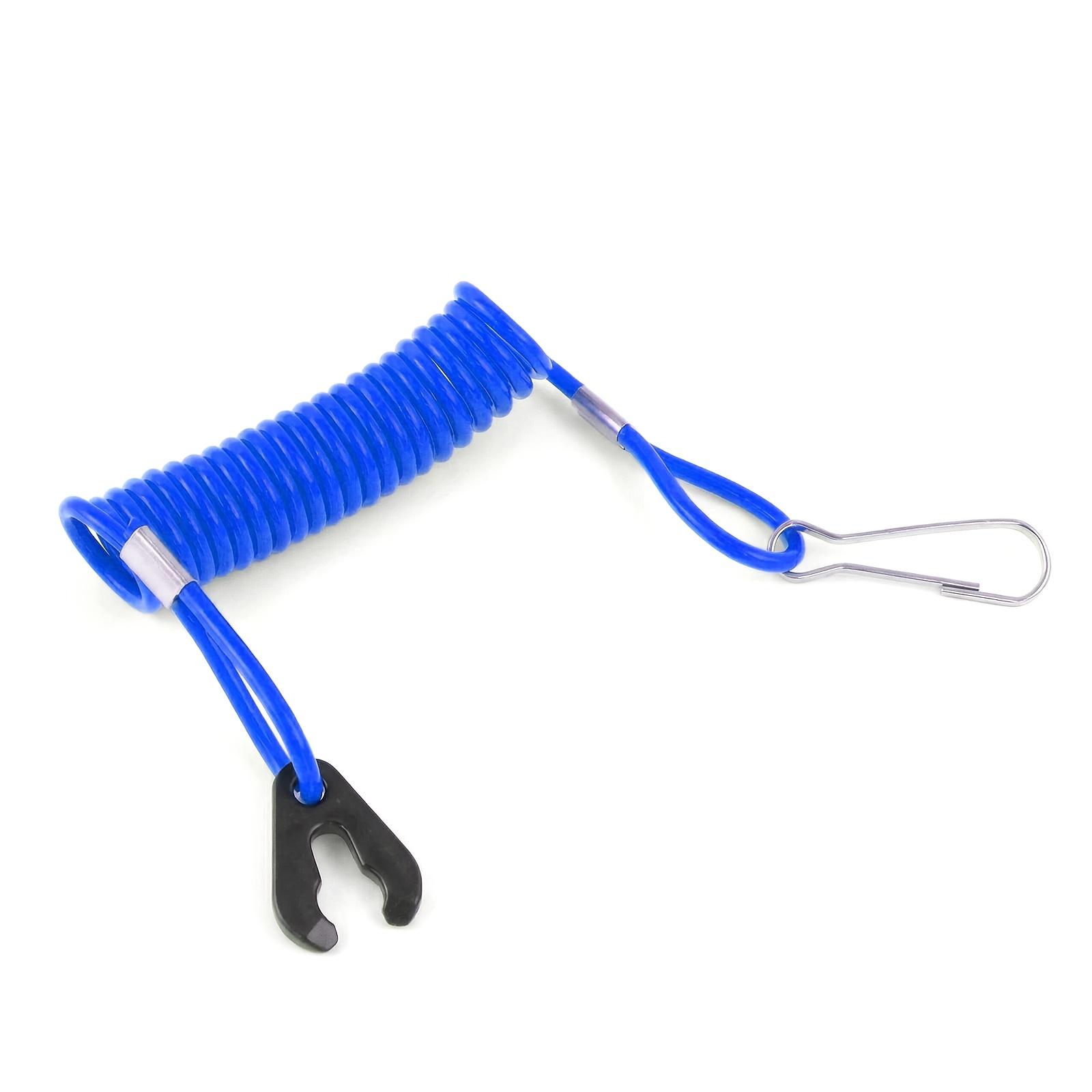 Outboard Replacement Engine Stop Lanyard, Boat Engine Safety Kill Stop, Emergency Ignition Stop for Watercraft Outboard Motors, Boat Key Lanyard Rope Clip