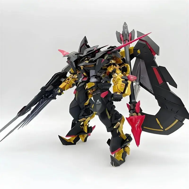 HG 1/144  Astray Gold Frame Assembly Model Kit Action Figures With Flight Pack Weapons Set Desktop Ornament Gift Anime Figure