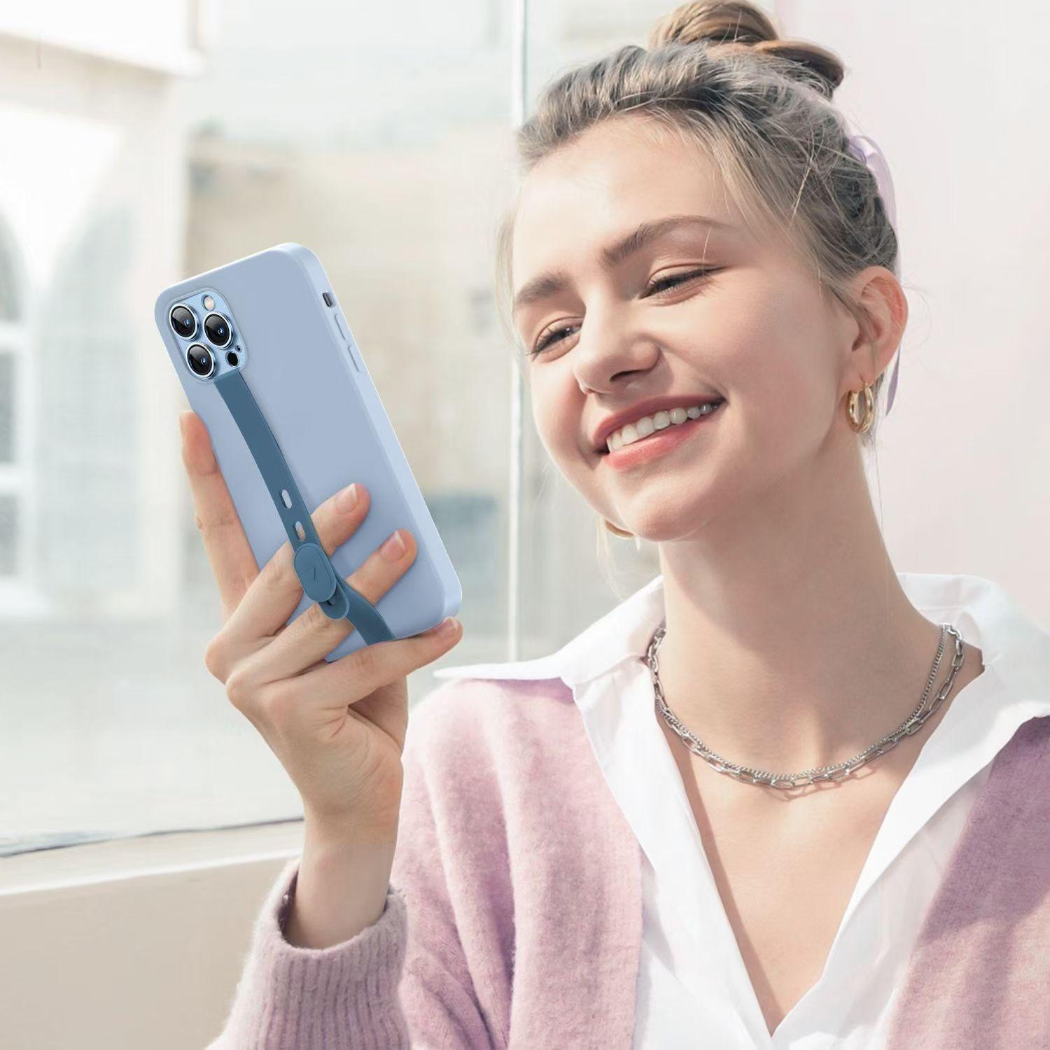 Silicone Phone Lanyard, Adjustable Size Silicone Wristband, Anti-lost Silicone Elastic Cord for Phone Case, Universal Phone Accessories