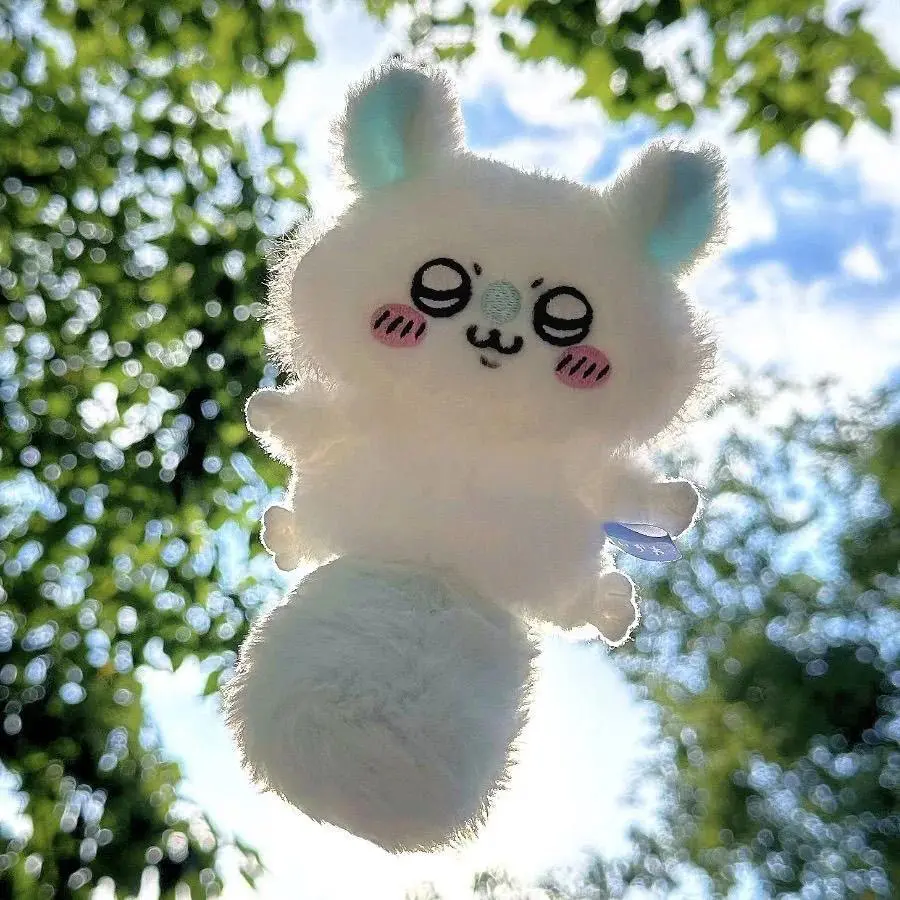 Chiikawa Anime Momonga Plush Doll Pendant Bead Chain Keychain Girls Kawaii Bag Pendant Momonga Plush Doll Cute Girly Heart