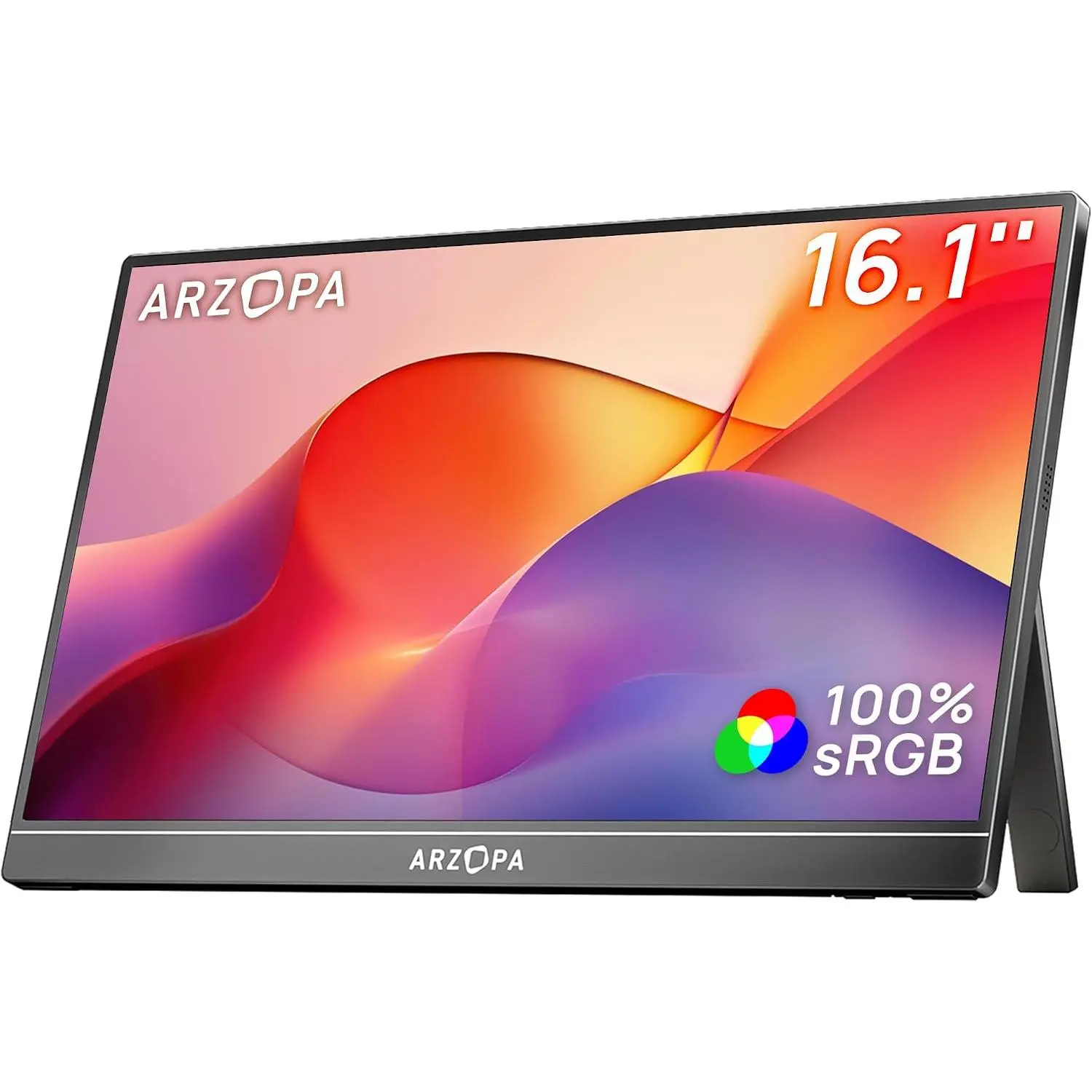 16.1" Portable ,  sRGB FHD 1080P Kickstand Portable Laptop  High Color Gamut Display IPS Eye Care Screen for High-end Office & Entertainment -Z1C