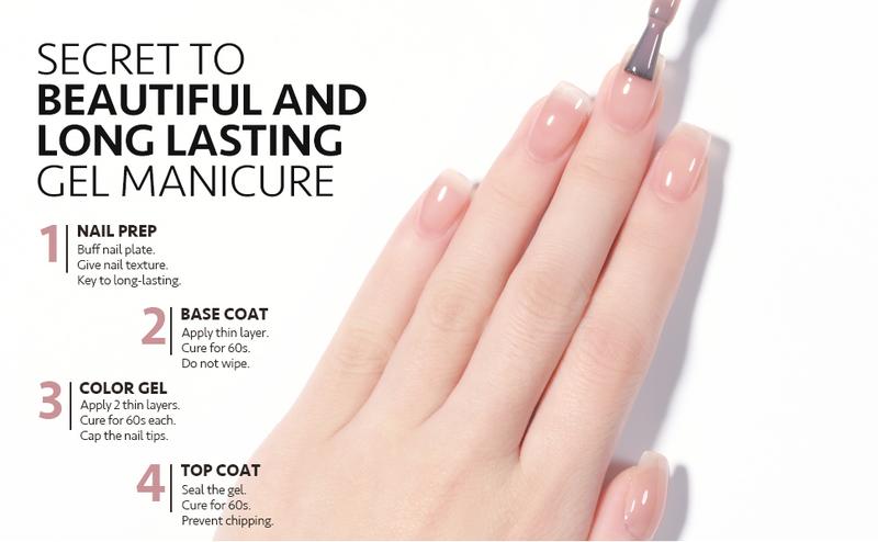 GAOY UV Gel Nail Polish, 16ml Jelly Nude Pink Translucent Soak Off Gel Polish, UV Light Cure for Nail Art DIY