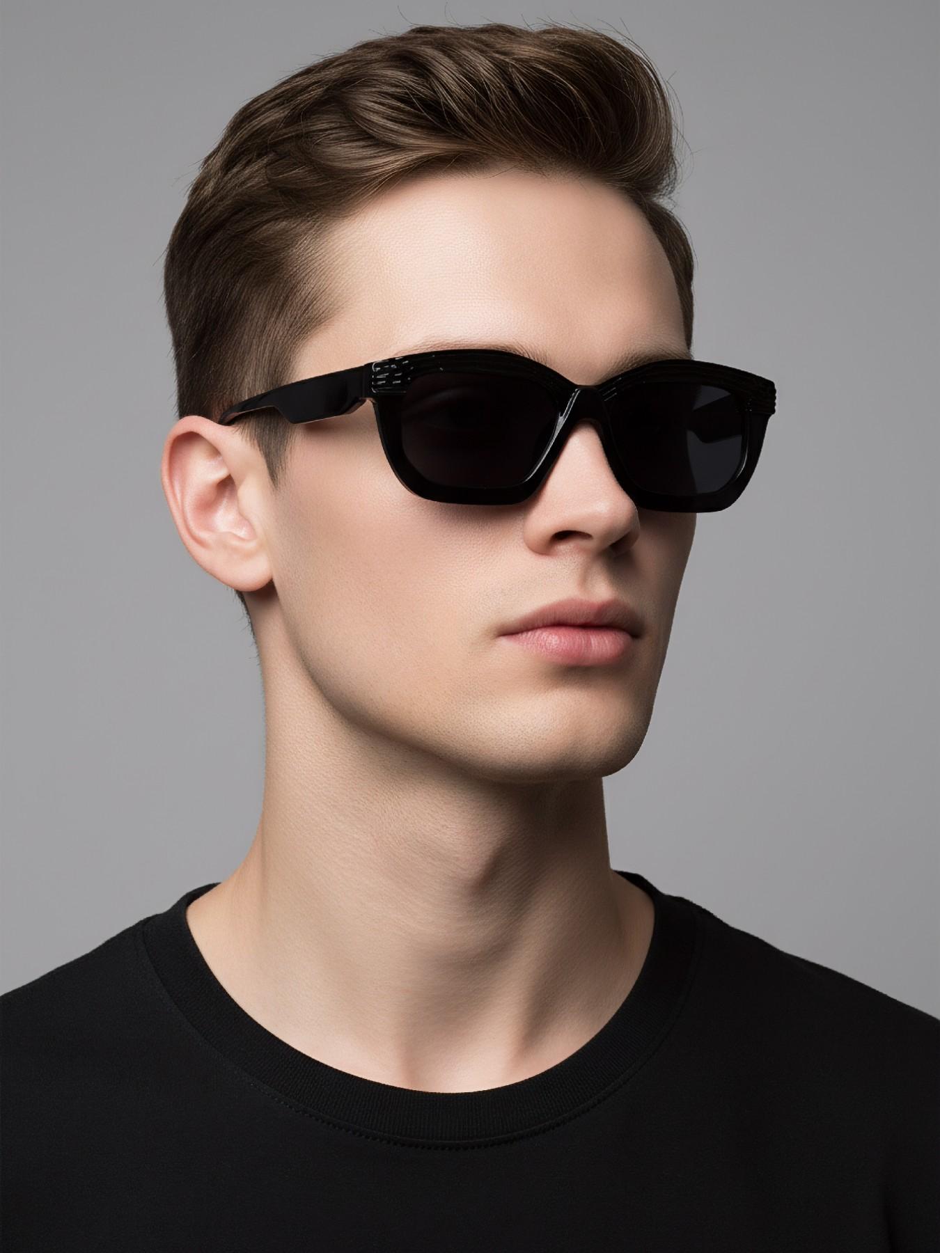 Men's Retro Tortoiseshell Thick Frame Cat Eye Glasses, Unisex Fashion Eyewear, Street Style Essential, European and American Trend