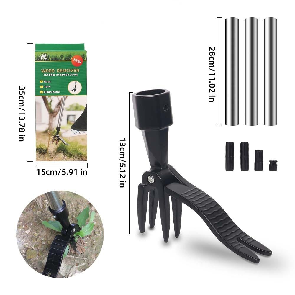 Standing Weed Puller Tool, Ergonomic Grass Removal Scoop, Stainless Steel Clamp, Ideal for Yard Maintenance, Suitable for Elderly, Garden Cleaning Tools, Weeder Puller Tool