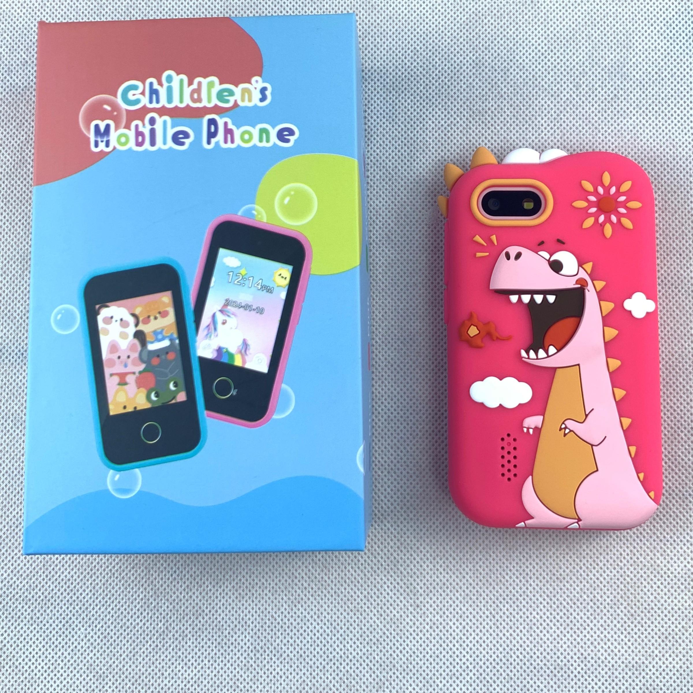 Kids Smart Phone Dual Camera Toy With 2.8 Inch HD Touch Screen Music Player And Learning Games Perfect Birthday Gift For Children