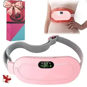 Menstrual Heating Pad Smart Uterus Warmer Belt, Cordless Heating Pad, Electric Waist Belt, Waist Vibrating Abdominal Massager, Stomach Heating Pad