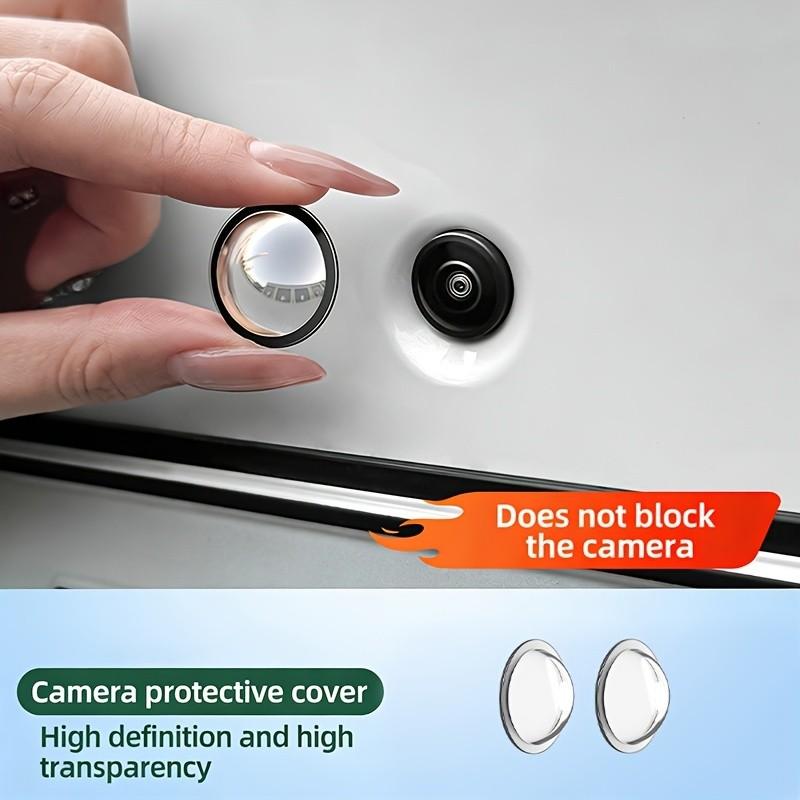 2pcs/6pcs Car Camera Protective Cover, HD Clear 360° Panoramic Front Rear Camera Shield, Dustproof Fogproof Bumper Camera Protector