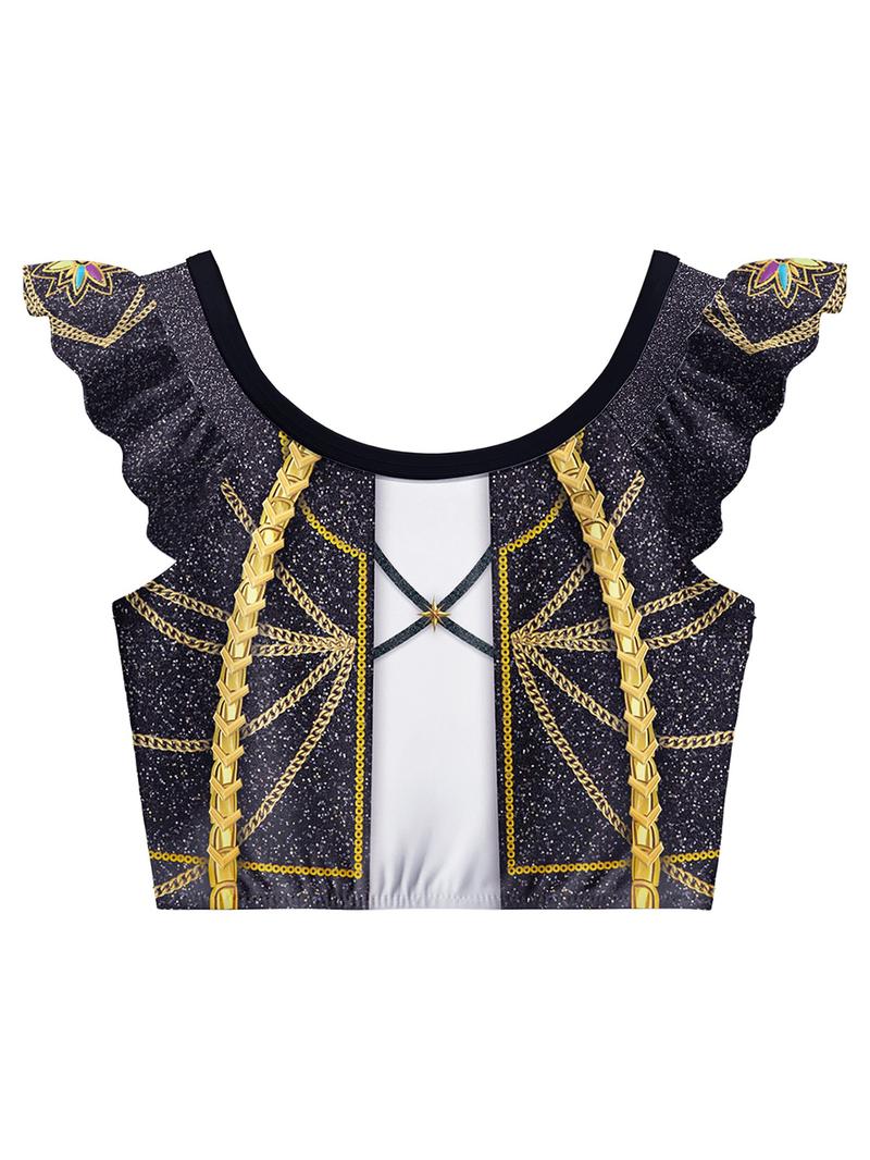 Kpop Demon Hunters Rumi Mira Zoey Costume Girl Swimsuit Set, 3-Piece Swimwear, Spring Summer Fashion, Perfect Gift for Girls