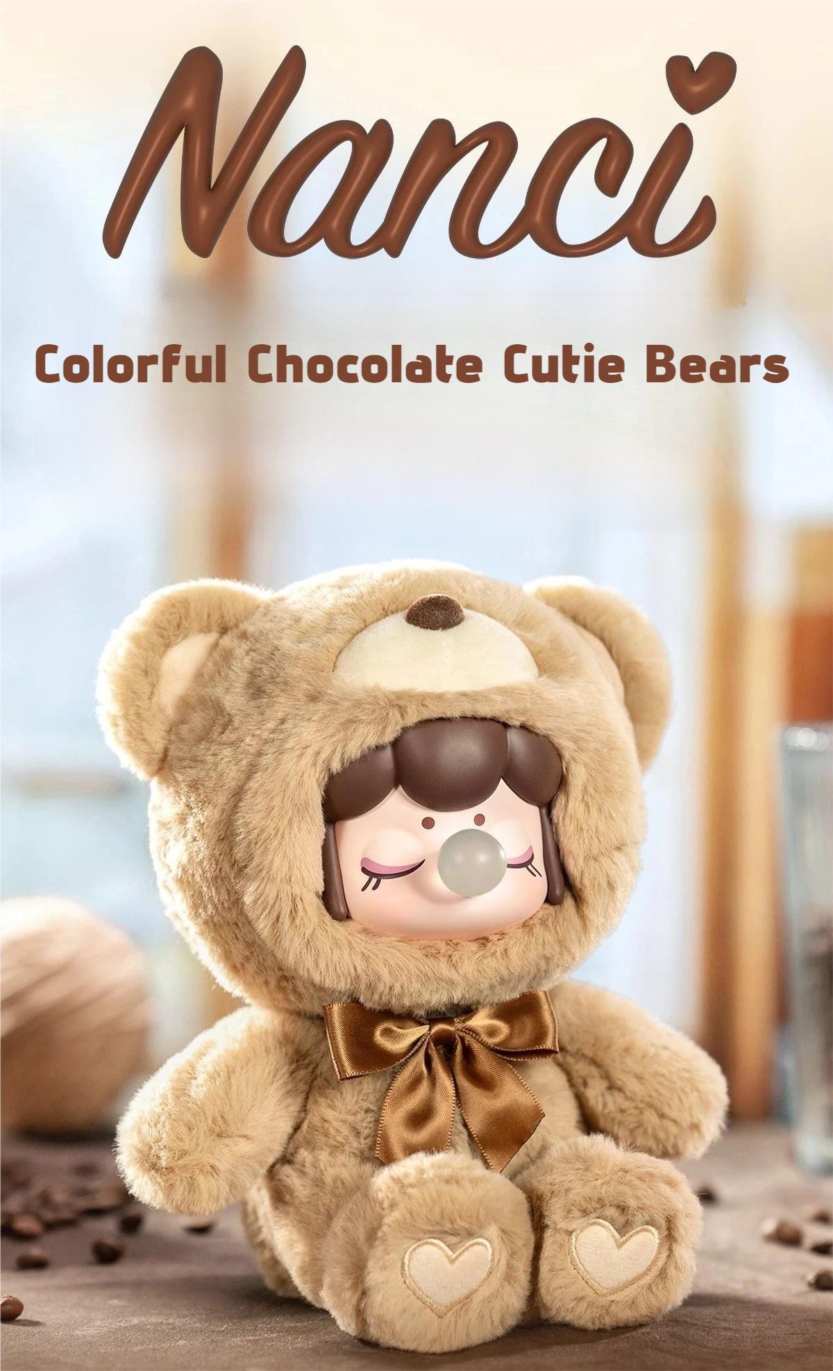 Nanci Colorful Chocolate Cutie Bear Plush Series Mystery Box