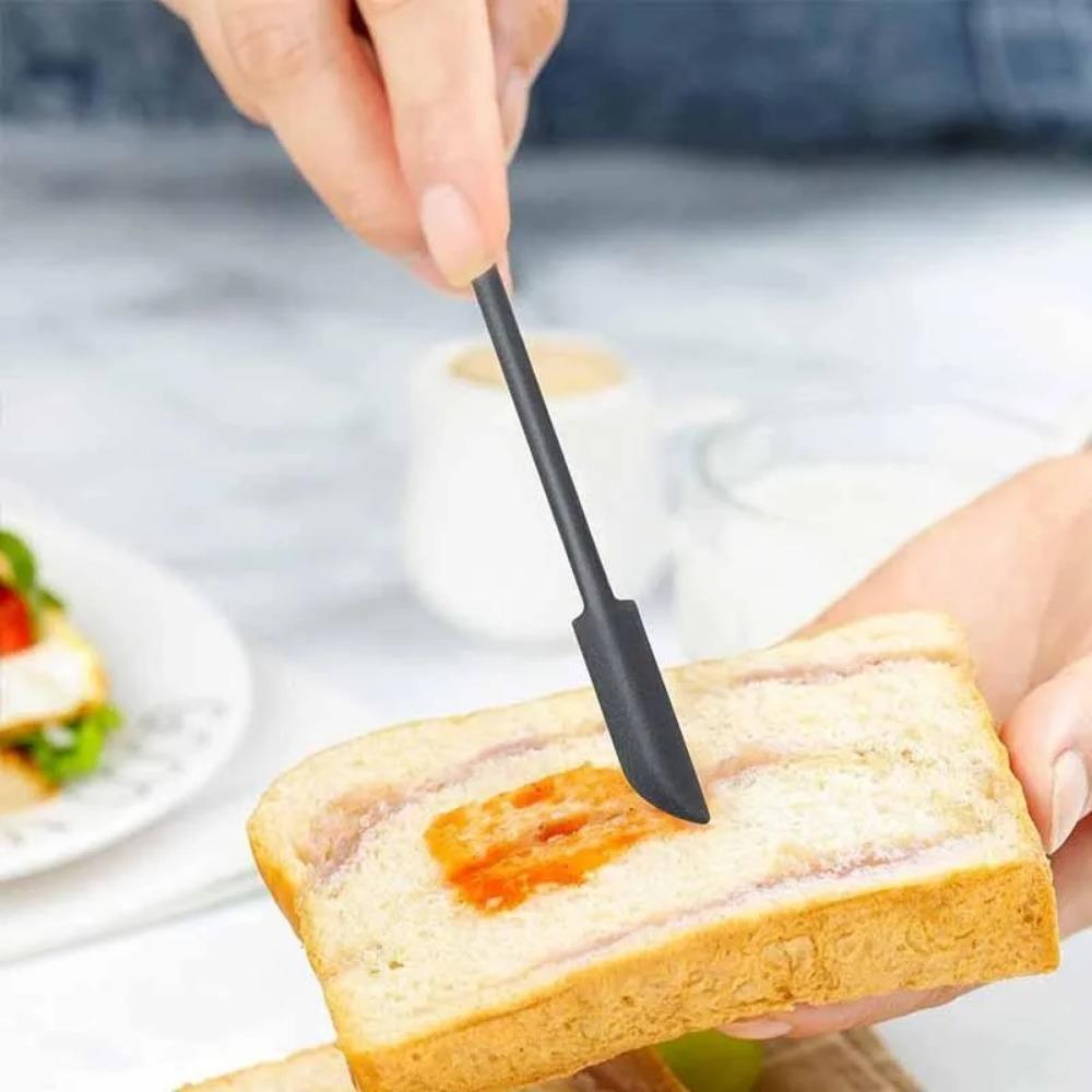 Multifunctional Silicone Scraper Spatula: Kitchen Baking Tool, Non-Slip Cooking Utter, Cosmetic Scoop, Portable Jam Jar Cleaner, No-Residue Dishwasher Safe Design, Effortless & Efficient Dual-Use Scraper, Kitchen Cooking Accessories