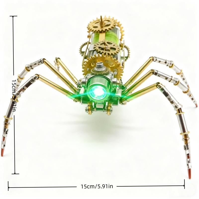 DIY Mechanical Night Vision Spider Model Kit, High Difficulty Handmade Artwork, Home Decoration, Perfect Gift for Boyfriend, Birthday, Christmas