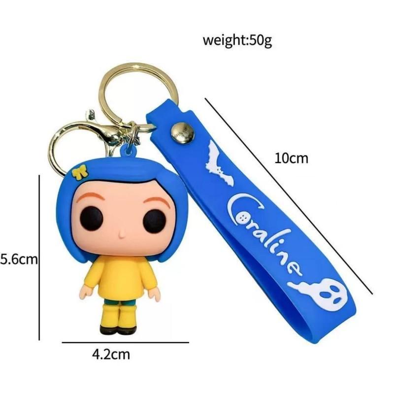 Playful button-eye character keychain