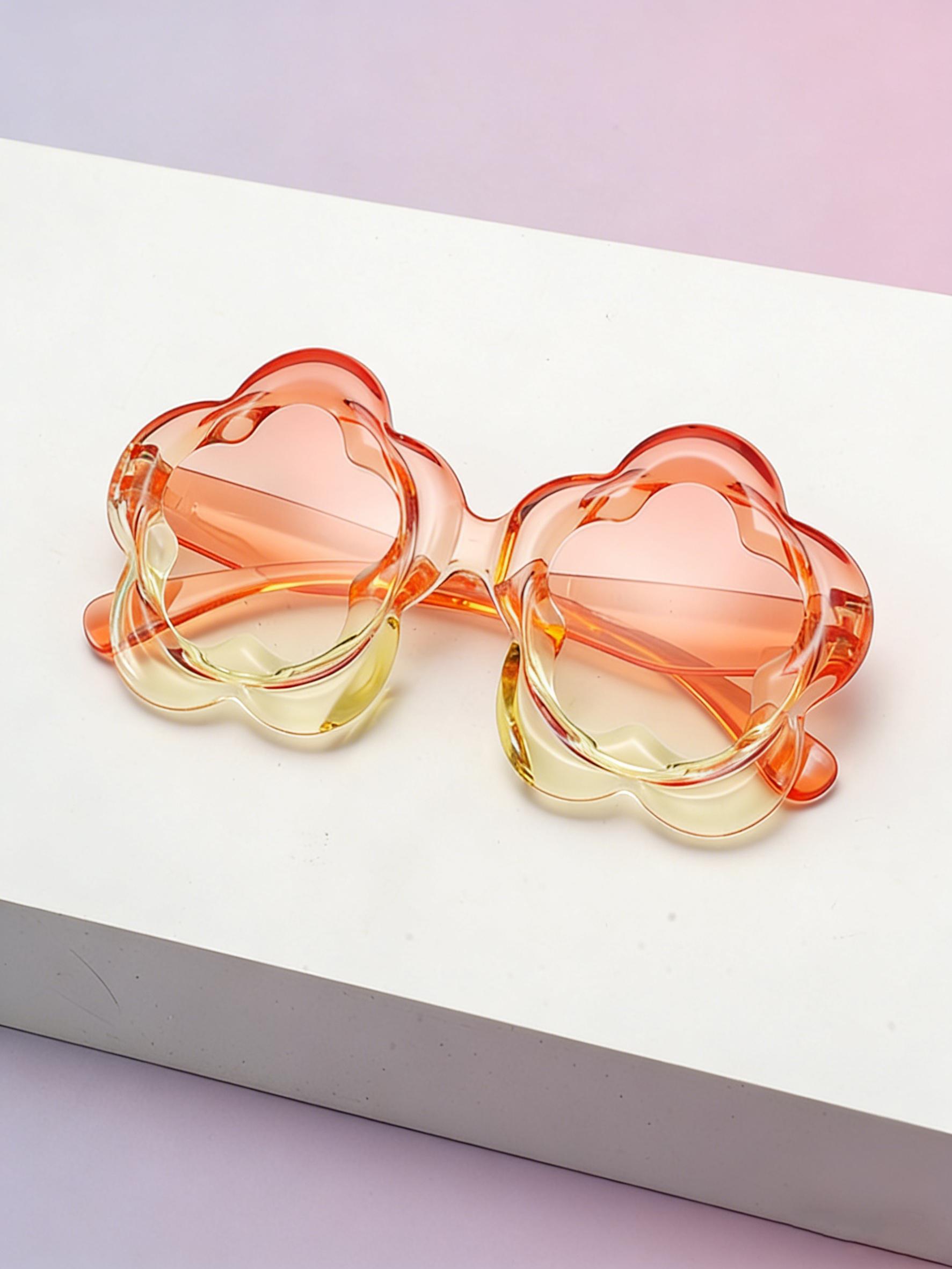 Women's Fashion Sunglasses, Jelly Style Lace Frame, Cute Sweet Beach Vacation, College Party, Perfect Gift for Parties