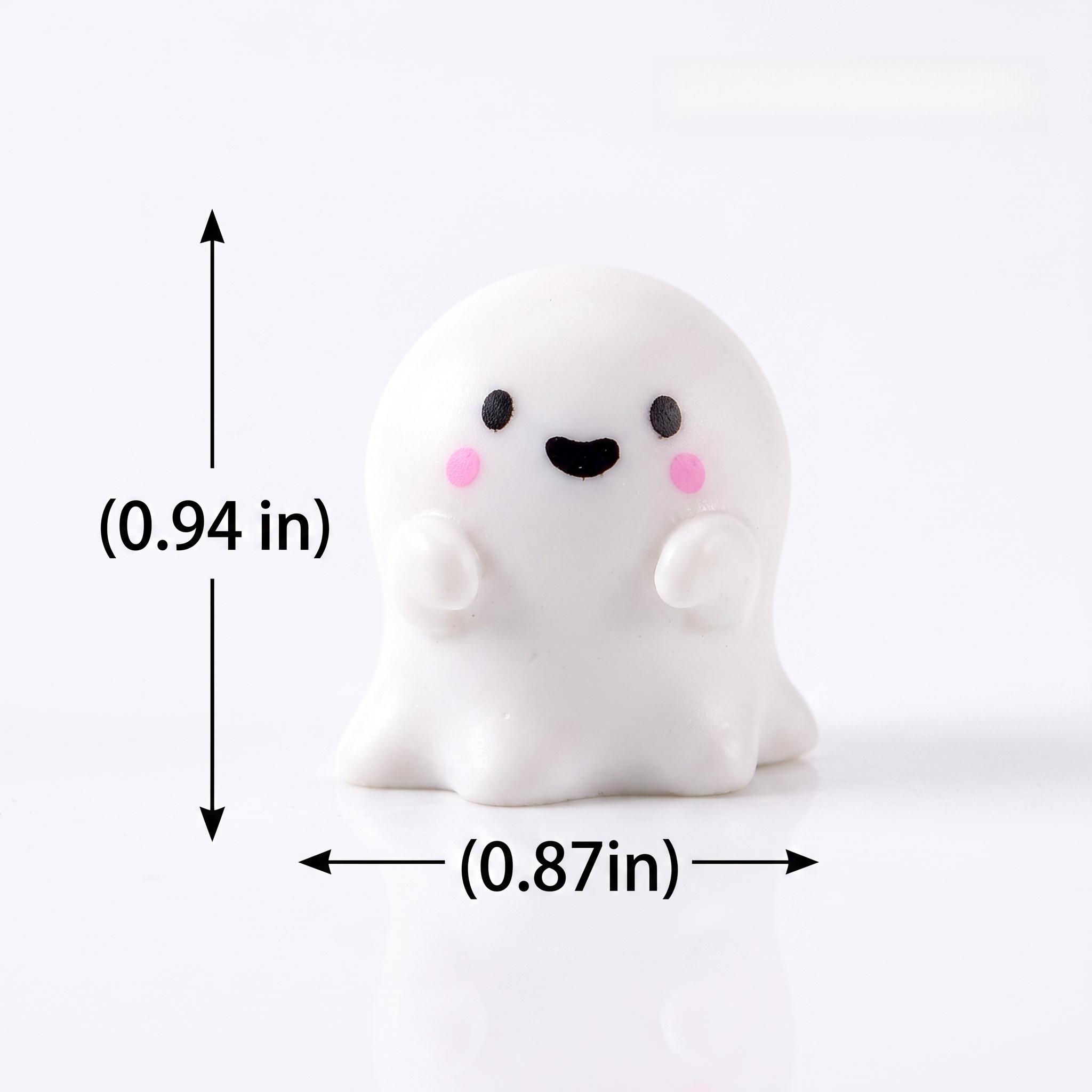 6 Pcs Halloween Decoration Ghost Figurine,Halloween Ghost Statue,  Resin Sculpture, Cute Ghost Decor, Perfect Indoor & Porch Decoration Tabletop Decor-YY1