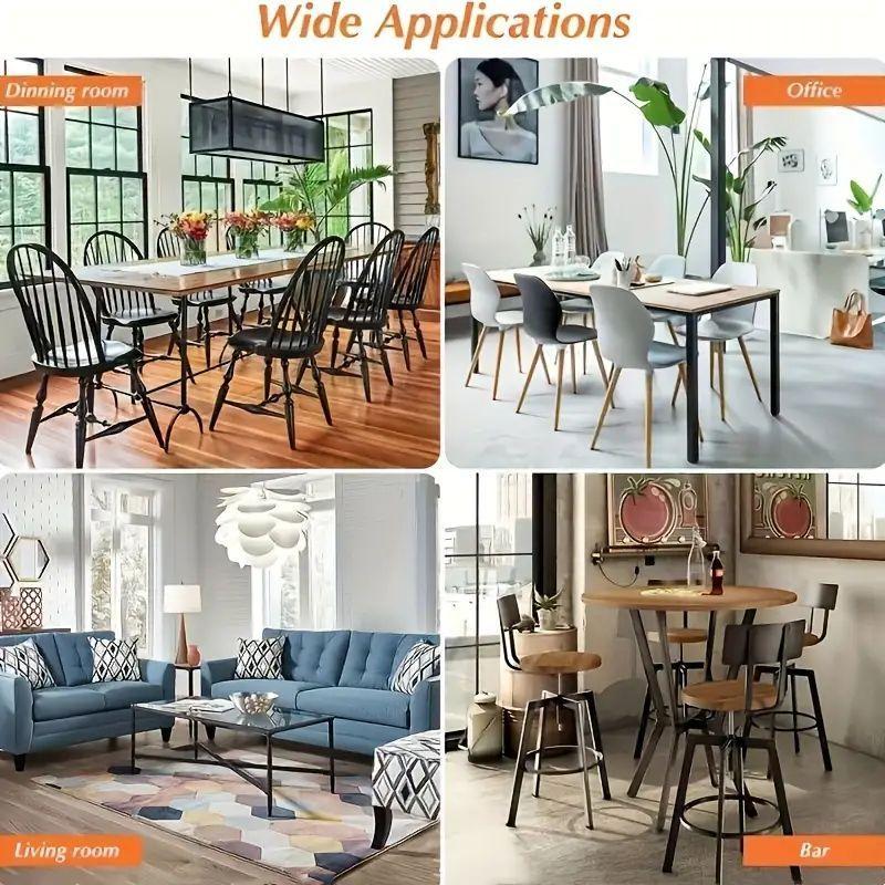 【FaddishDeal】Chair rubber mat protects the floor from scratches and noise, chair foot mat, suitable for wood floors, tiles, daily household items felt slide.Fitted furniture leg covers 【FaddishDeal】Chair rubber mat protects the floor from scratches and noise, chair foot mat, suitable for wood floors, tiles, daily household items felt slide.Fitted furniture leg covers