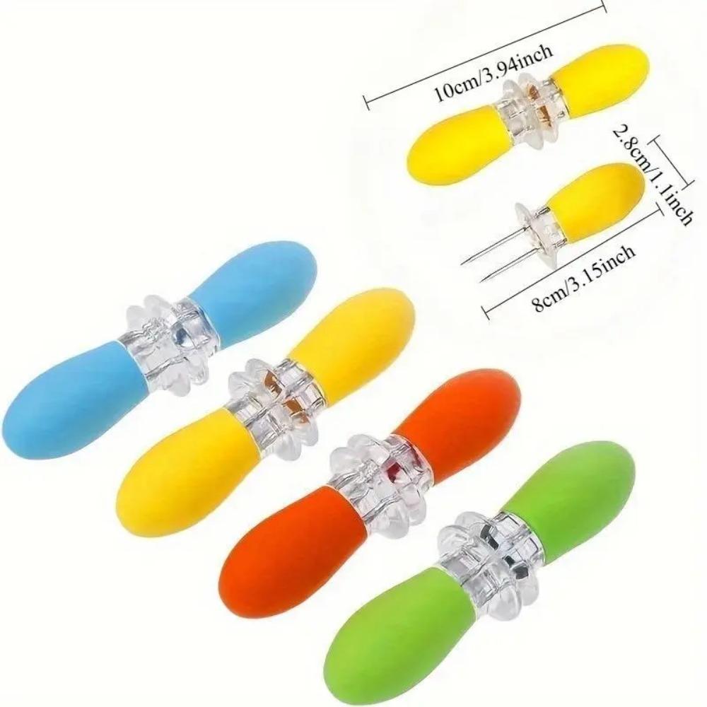 2026 New 2Pcs BBQ Corn Holders, Stainless Steel Corn Cob Pin Skewers, Portable Food Holders For Outdoor Camping Family Barbecue Party Cooking Supplies #summervibes