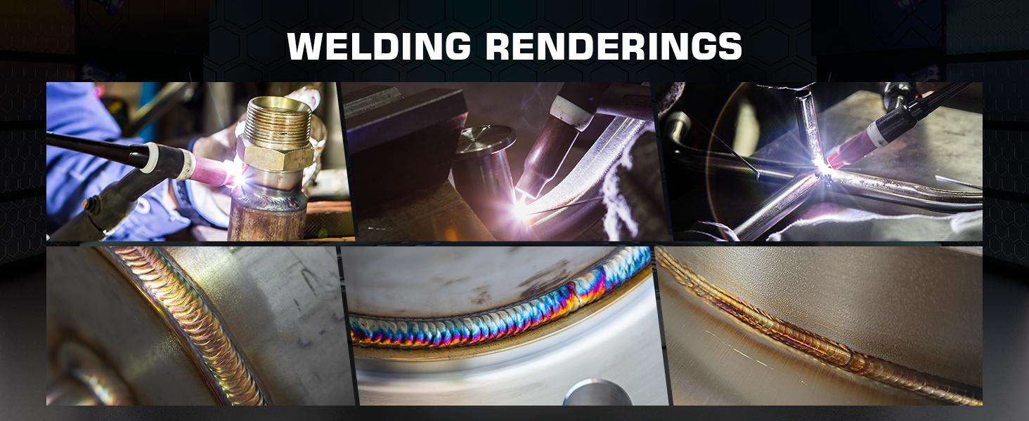 ARCCAPTAIN TIG Welding Gun, WP-17V Argon TIG Torch with 13-FT Red Air Hose and 10-25mm Connector, Lift Tig Torch 150amp with 13-FT Cable for ARCCAPTAIN ARC160 MIG130 lift tig