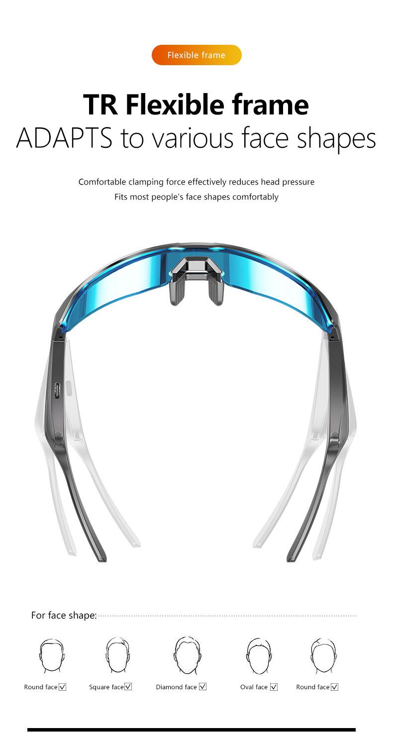 Bluetooth Smart Sunglasses with 130mAh Battery & Fast Type-C Charging-UV Protection,  Polarized Cycling Running Glasses for Men Women ,Riding, Fishing, Climbing, Hands-Free Calling Wearable Electronic Gadgets