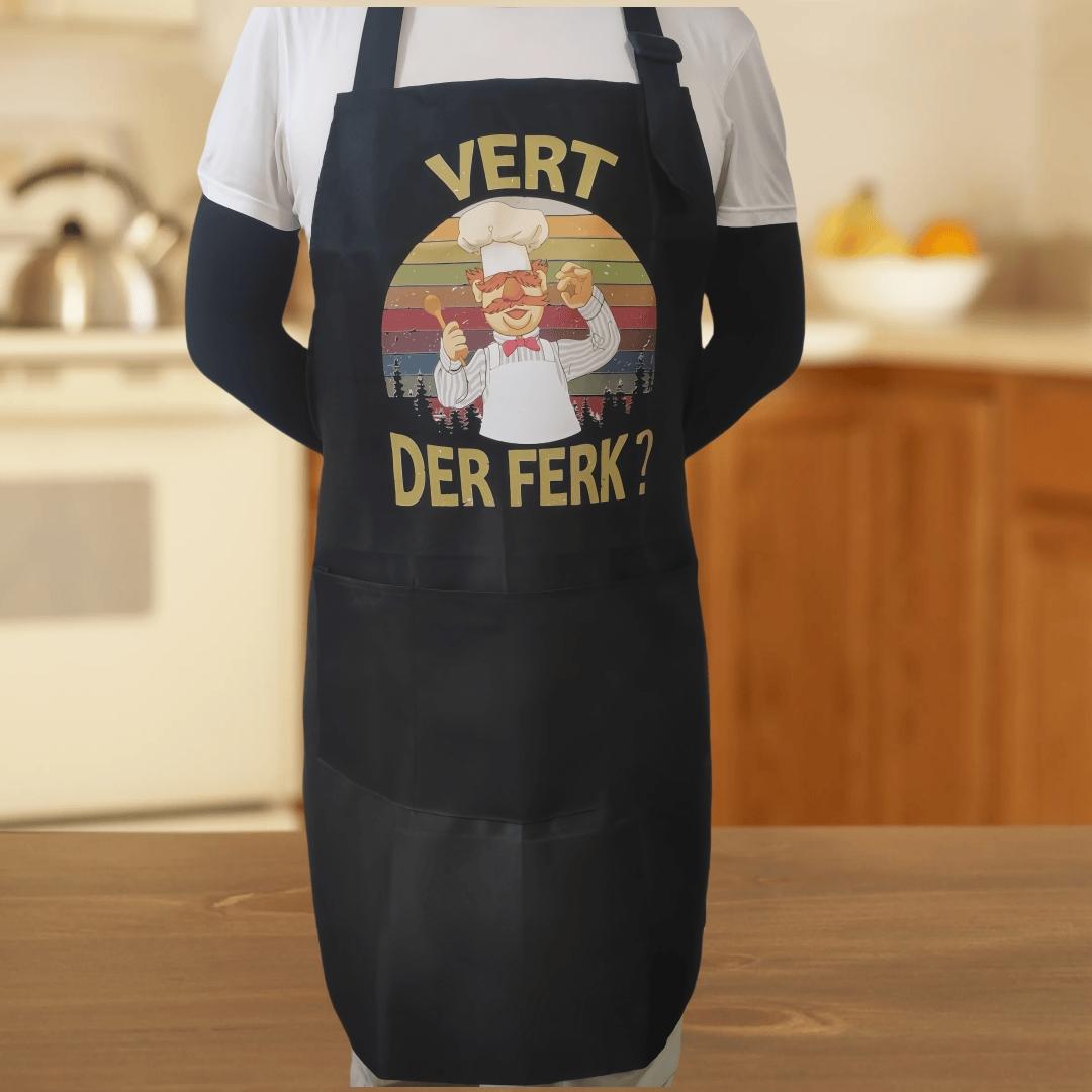 Polyester Kitchen Apron With Adjustable Neck Strap & 3 Pockets, 1 Count Unisex BBQ Apron, Birthday Present,Gift for Husband,Son & BF,Father's Day Gift,Gift for Daughter&Wife&GF,Mother's Day Gift,With Slogan"MY MEAT IS 100% GOING IN YOUR MOUTH"