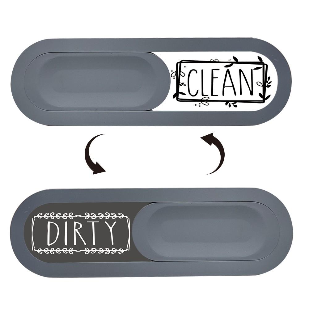 Matte High-End Slide Cover Dishwasher Status Indicator, Smooth Push-Pull Switch, Strong Adhesive, Home Kitchen Essential Tool