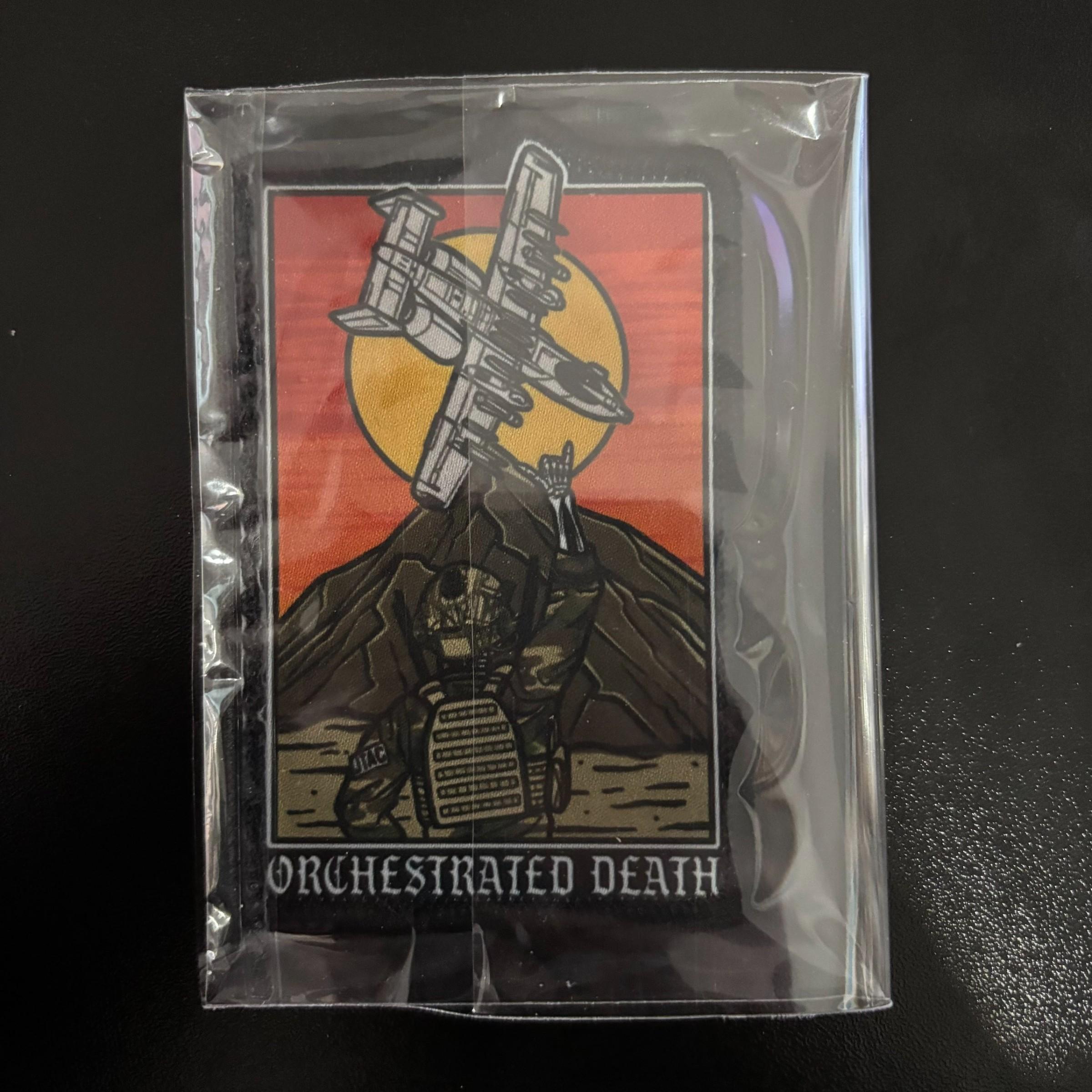 Sunset Fighter Tactical Patch, Tactical Design, Hardcore Tarot Style, Aesthetic, High-Definition Print, Durable Morale Patch, Velcro Backing, Outdoor Backpack Accessory