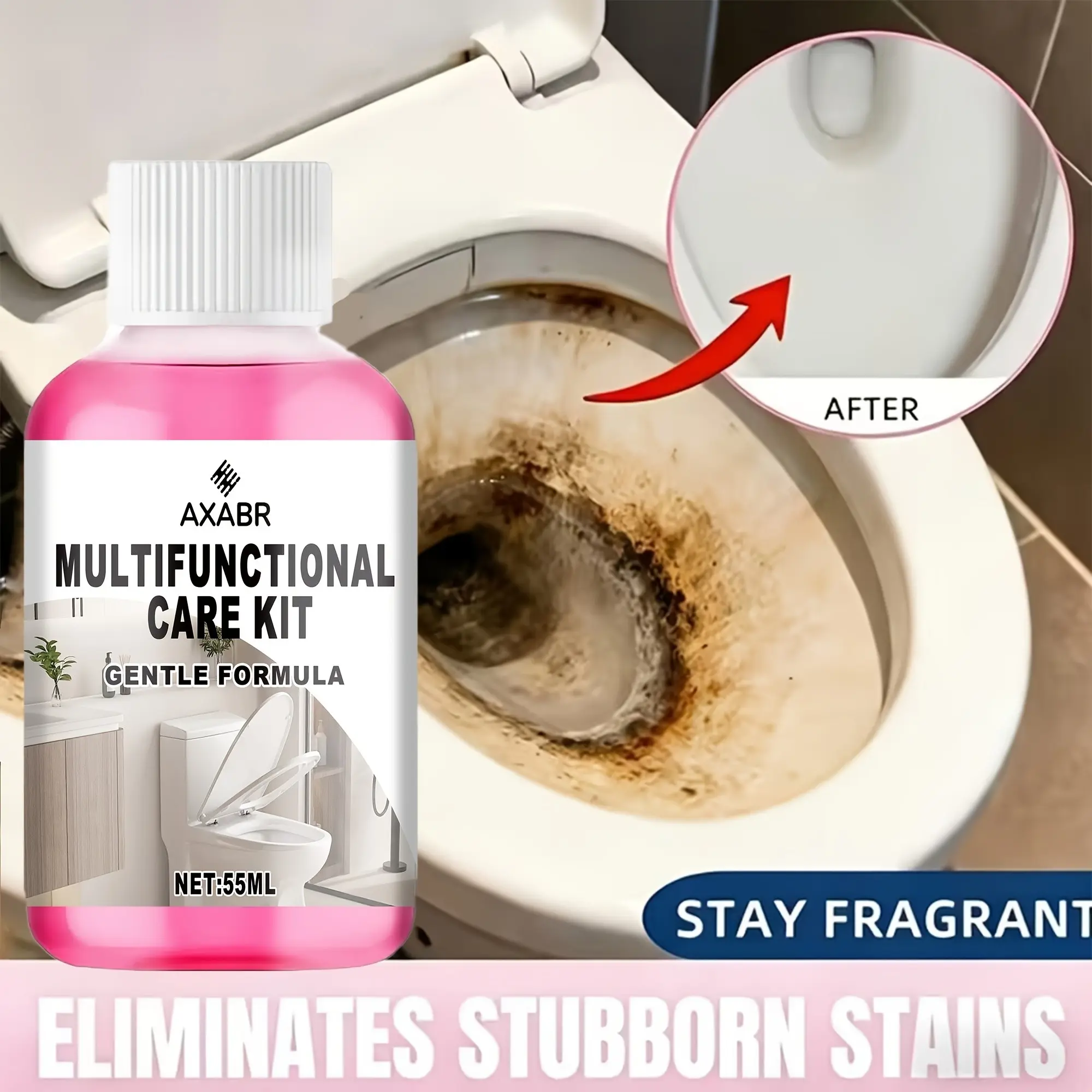 Premium Toilet Metal Polish, Helps Lift Surface Stains & Tarnish, Brightens Metal Surfaces, Gentle Formula, Easy to Use, For Bathroom Metal Fixtures