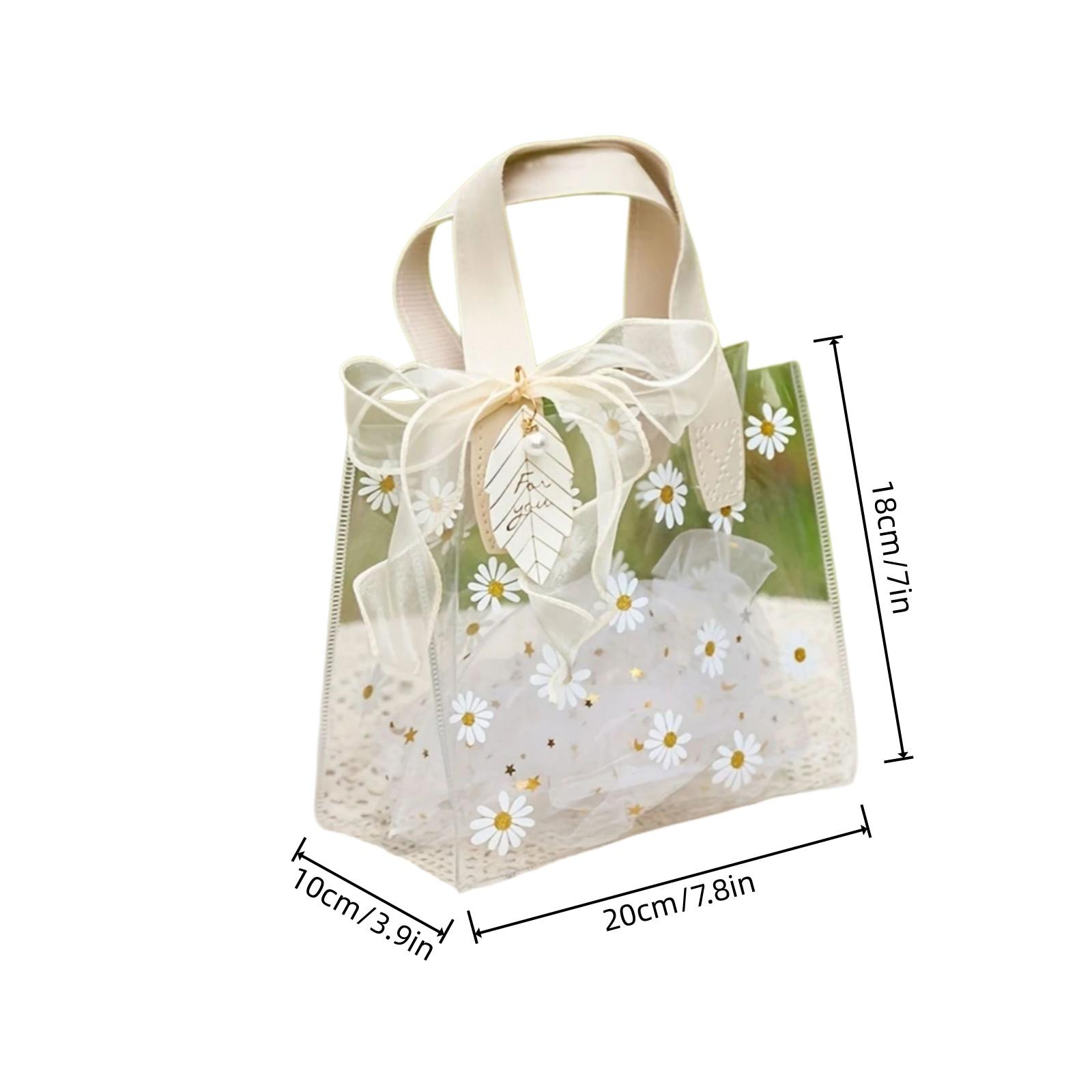 3 Items Festival Party Cute Gift Bags, PVC Memorial Souvenir Gift Bags, Bridal Shower Wedding Birthday Christmas Gifts