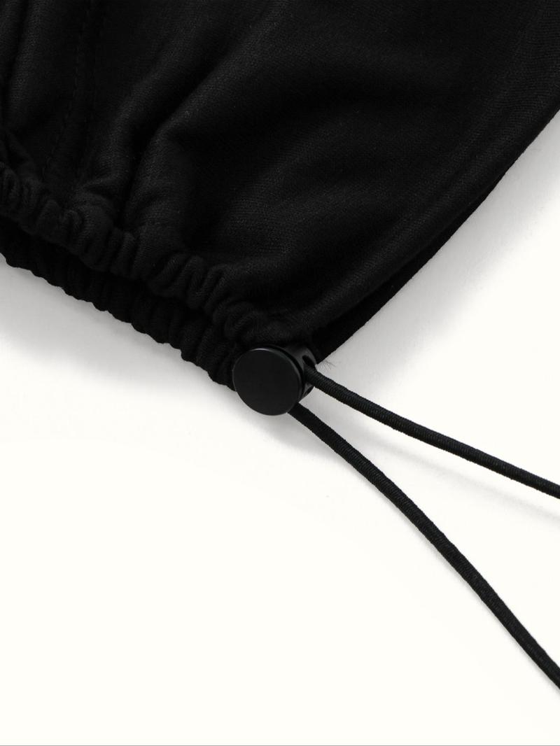 Women Modal Turban Hijab Caps with Tie Back, Adjustable Jersey Wraps, Solid Color Basic Underscarf Abaya Accessory, Daily Wear Veil