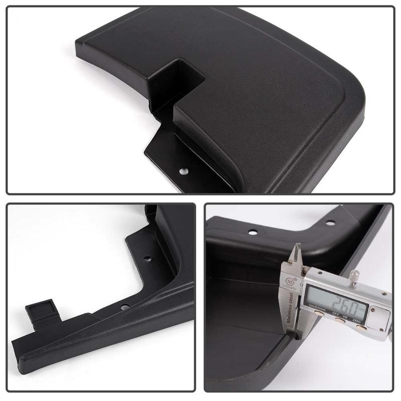 CROSSDESIGN Fit For 2015-2018 Ford F-150 Front&Rear Molded Splash Guards Mud Flaps Mudguard