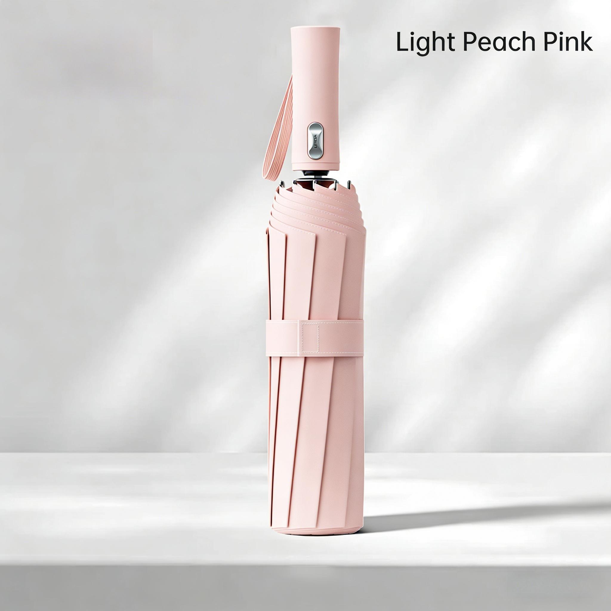 New Auto Open Close Umbrella, 40% Easier Retraction, Vinyl Coated UV Protection Umbrella, Thickened Fiberglass Windproof Frame for Work, Outdoor Leisure, Fishing, Golf, and Travel