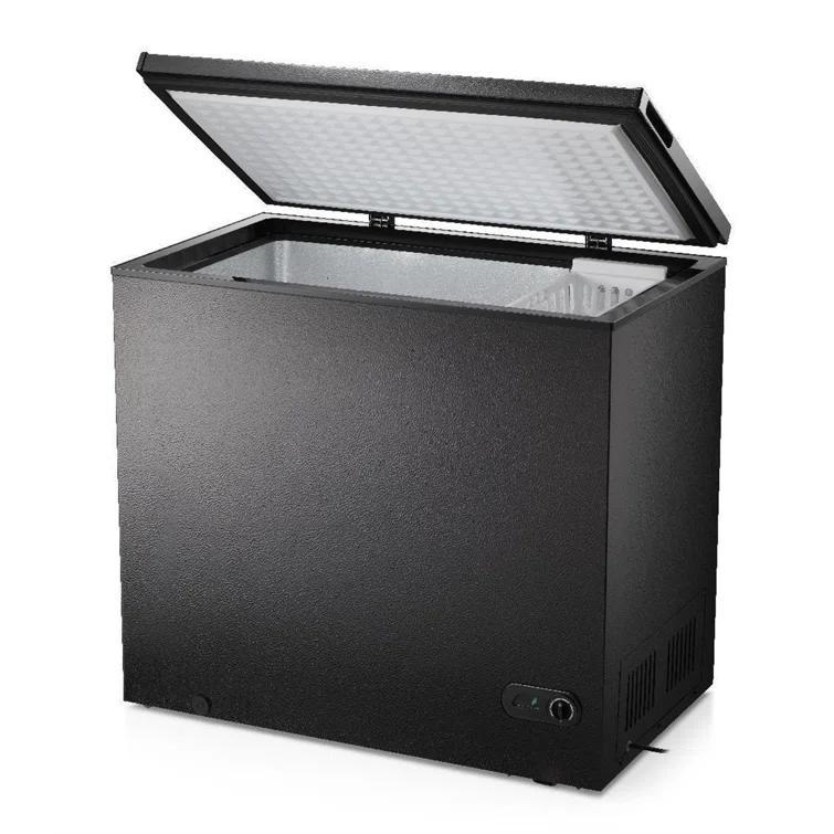 COWSAR 7 Cubic Feet Chest Freezer with Adjustable Temperature Controls, BLACK