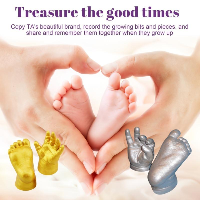 3D Hand Model Powder Creative 3D Clone Powder DIY Material Valentine's Day Hand Footprint Souvenir Model