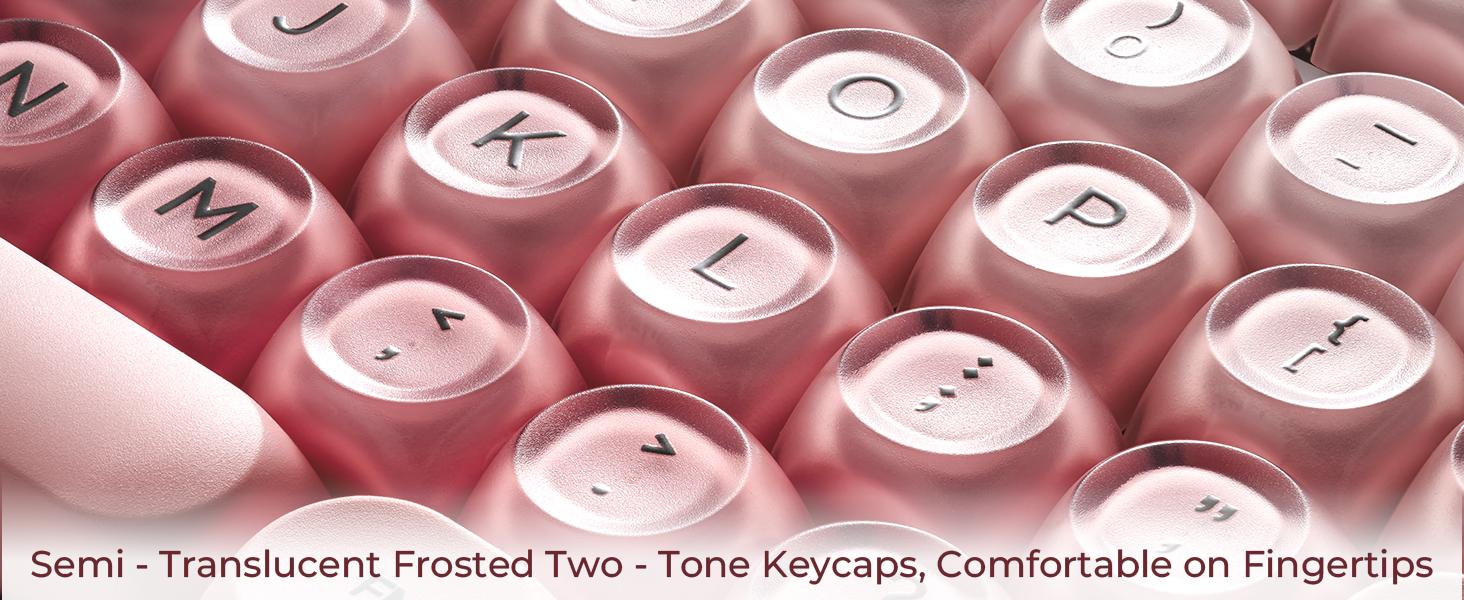 Keycaps Only!!! XVX Foundation/Pink Blush/Uyuni Dreams/Berry Kiss HOA Profile Translucent Keycap Set PBT+PC 132-Key（only keycap, not include a keyboard）