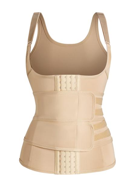 Women's Abdominal Control Shapewear, Double Layer Waist Trainer with 4 Steel Bones Support, Casual Spaghetti Strap Top for All Seasons