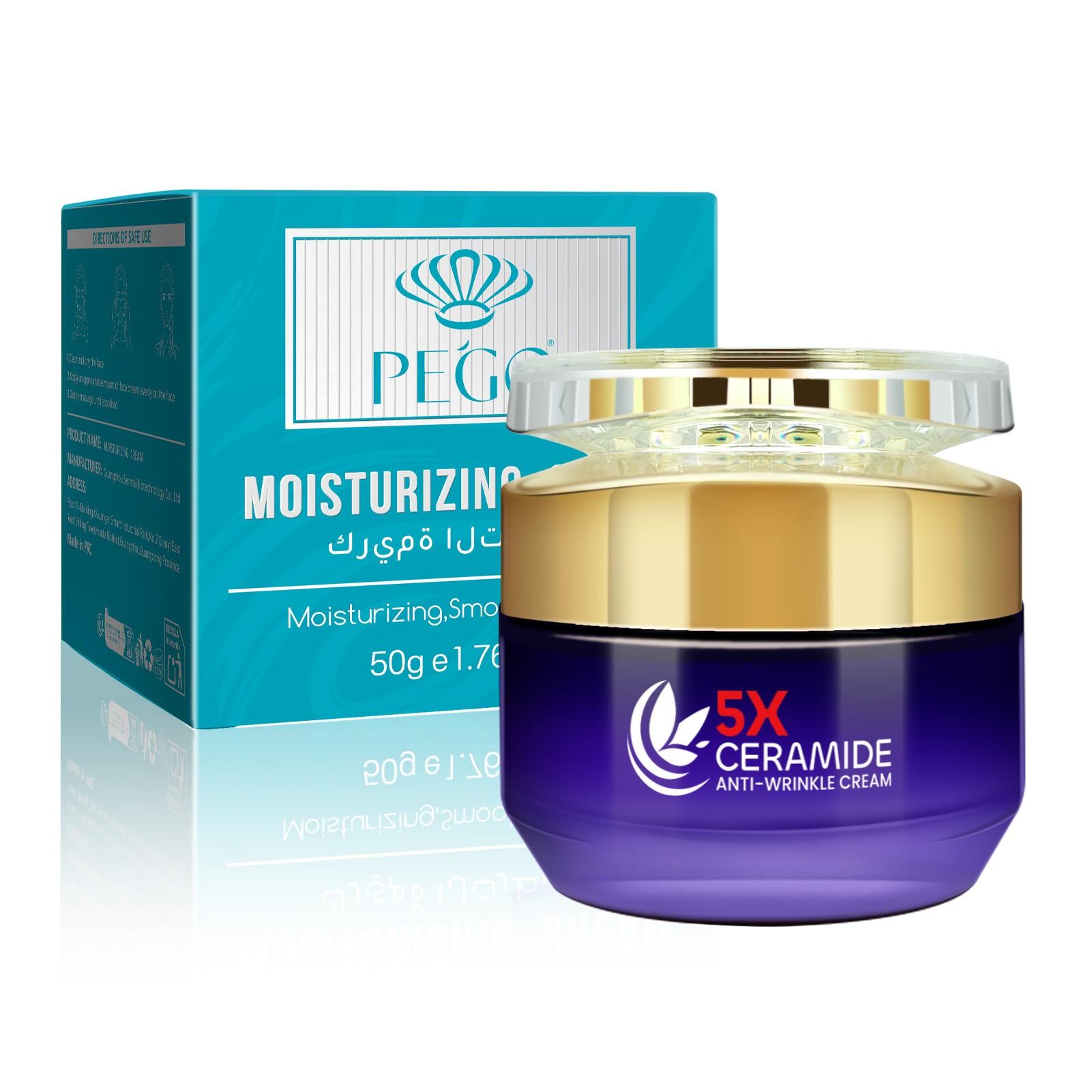 5x Ceramide Anti-Wrinkle Face Cream, Wrinkle Repair, Firming, Contains Centella, Hyaluronic Acid, Barrier Repair, Moisturizing, All Skin Types