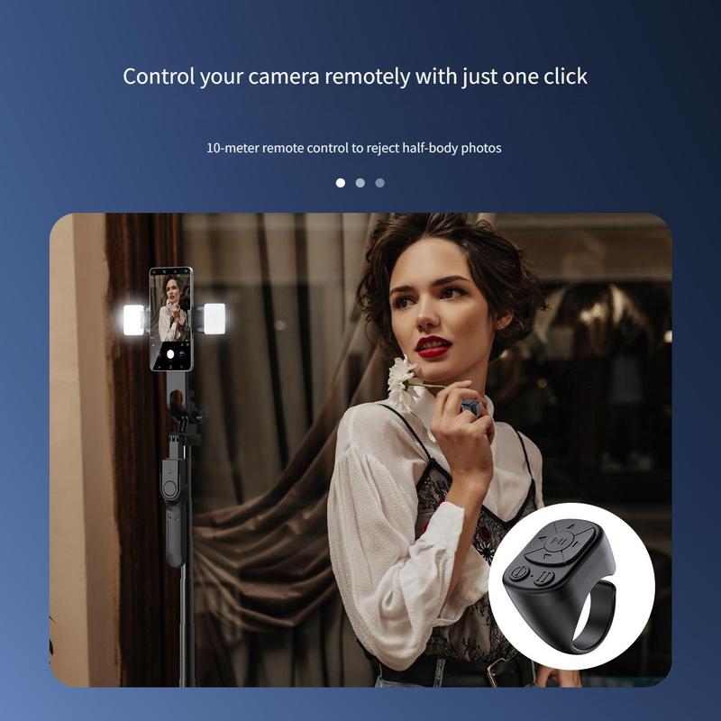 Multifunctional Ring Remote Control, 1pc Rechargeable Bluetooth-compatible Page Turning Ring, Camera Shutter Short Video and Music Remote Controller for iOS Android Phone,Cool Gadgets