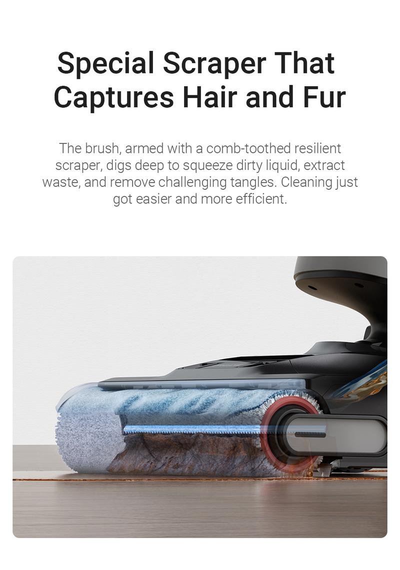 DREAME H14 / H12 Pro FlexReach Vacuum Mop, Wet and Dry Vacuum, 180° Lie-Flat Cordless Vacuum Mop Combo, 140°F Brush Washing, Fast Hot Air Drying in 5 Mins, Great for Sticky Steam Messes Cleaner Self Cleaning System Deep Cleaning Machine