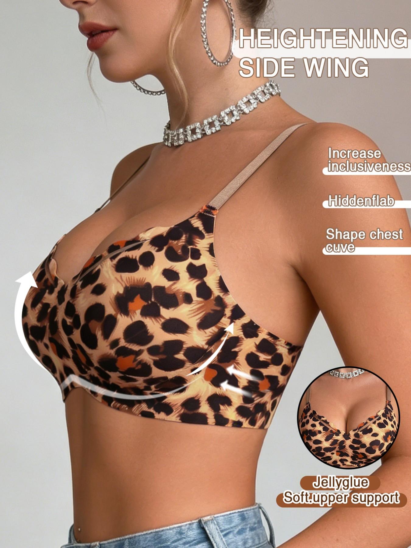 Women's Jelly Bra Without Underwire, Shell Edge Lift Design, Wireless Seamless, Soft Comfortable Daily Wear, Perfect Layering