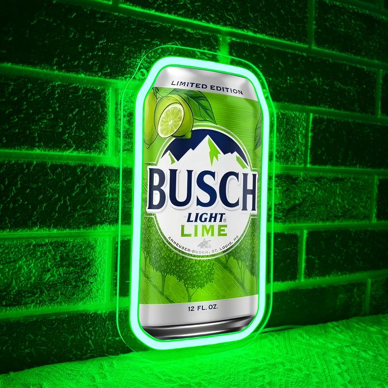 Busch Lime Beer Led Neon Sign for Wall Decor, Neon Lights for Bedroom Led Signs Suitable for Man Cave Bar Pub Restaurant Christmas Birthday Party Gift Led Art Wall Busch Lime Beer Led Neon Sign for Wall Decor, Neon Lights for Bedroom Led Signs Suitable for Man Cave Bar Pub Restaurant Christmas Birthday Party Gift Led Art Wall