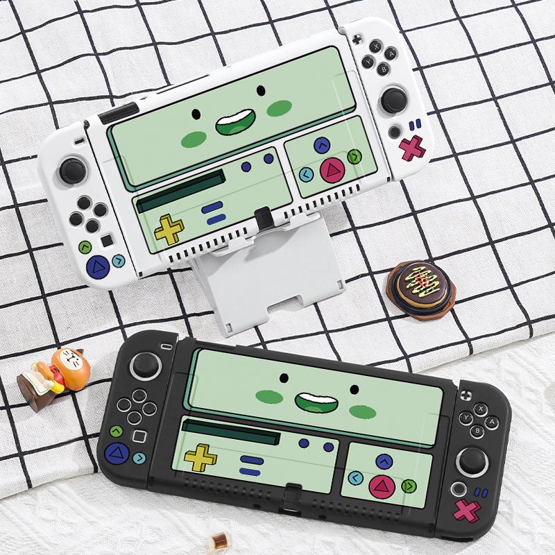 Cute Cartoon Pattern Handheld Game Console Protective Case, Lightweight Full Coverage Protective Case, Game Console Protective Case for Switch OLED