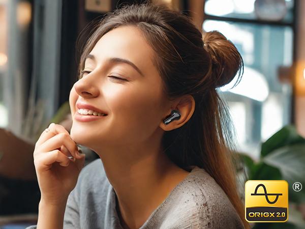 TOZO-NC3 Hybrid Active Noise Cancelling Wireless Earbuds, 6 Mics ENC Clear Call, 55H Long Playtime, 32 Preset EQs via APP, Bluetooth 5.3 Headset, IPX8 Waterproof, in-Ear Headphones with LED Display Audio Electronic