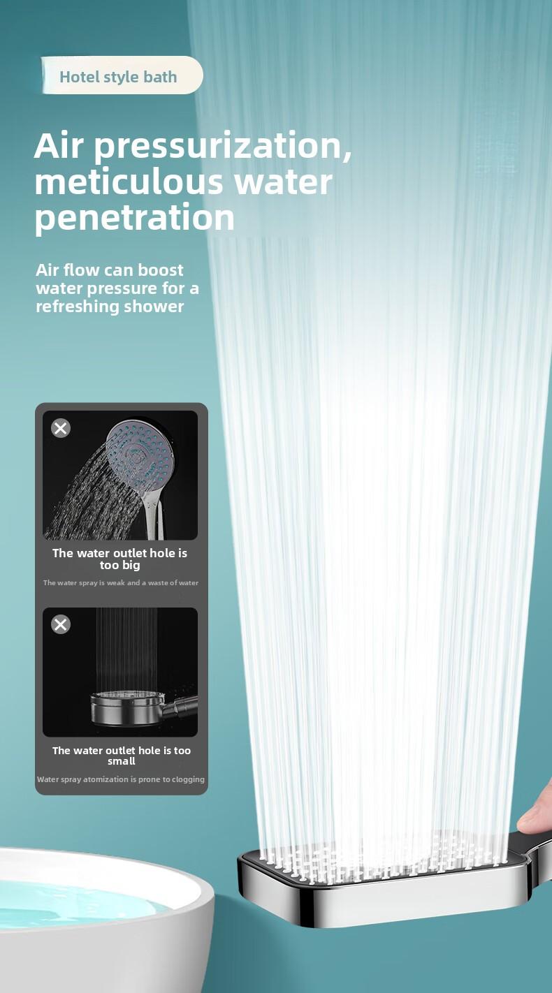 High-pressure shower head, pressurized shower set, bathroom shower spray, high-pressure single-head shower head