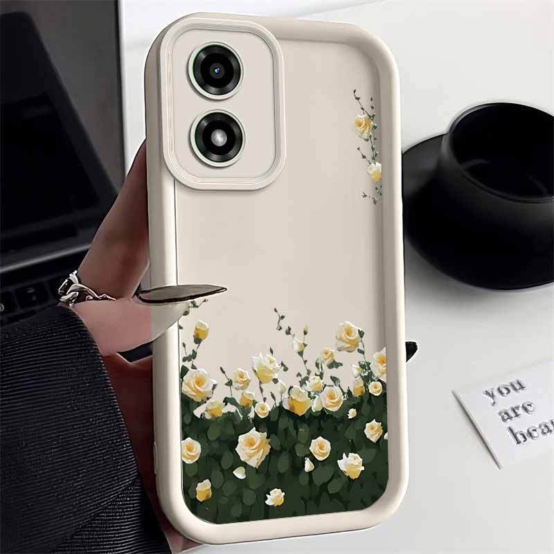 1 Piece Elegant flowers Stylish For Moto G04S 4G Case With Comfortable feel Finish Featuring Impact Resistant For Casual