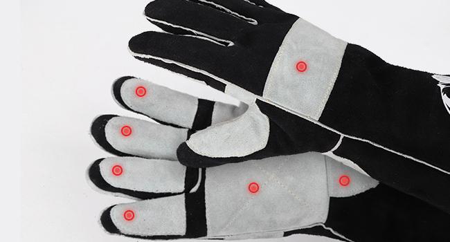 YESWELDER 16 Inches 932℉ Leather Forge MIG Welding Gloves with Kevlar Stitching & Palm Reinforcements | Heat Resistant Safety Work Gloves for Welding, Grilling & BBQ YESWELDER 16 Inches 932℉ Leather Forge MIG Welding Gloves with Kevlar Stitching & Palm Reinforcements | Heat Resistant Safety Work Gloves for Welding, Grilling & BBQ