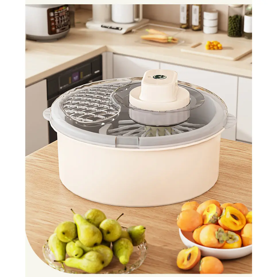 Standard Manual Salad Spinner - Fast Drying Vegetable-Fruit Dryer, Portable Washing Drain Colander for Household Kitchen Use